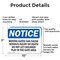 Signmission Moving Gate Can Cause Serious Injury Or, 10 in W x Rectangle, Aluminum OS-2PACK-NS-A-710-L-14260 - alternate 8